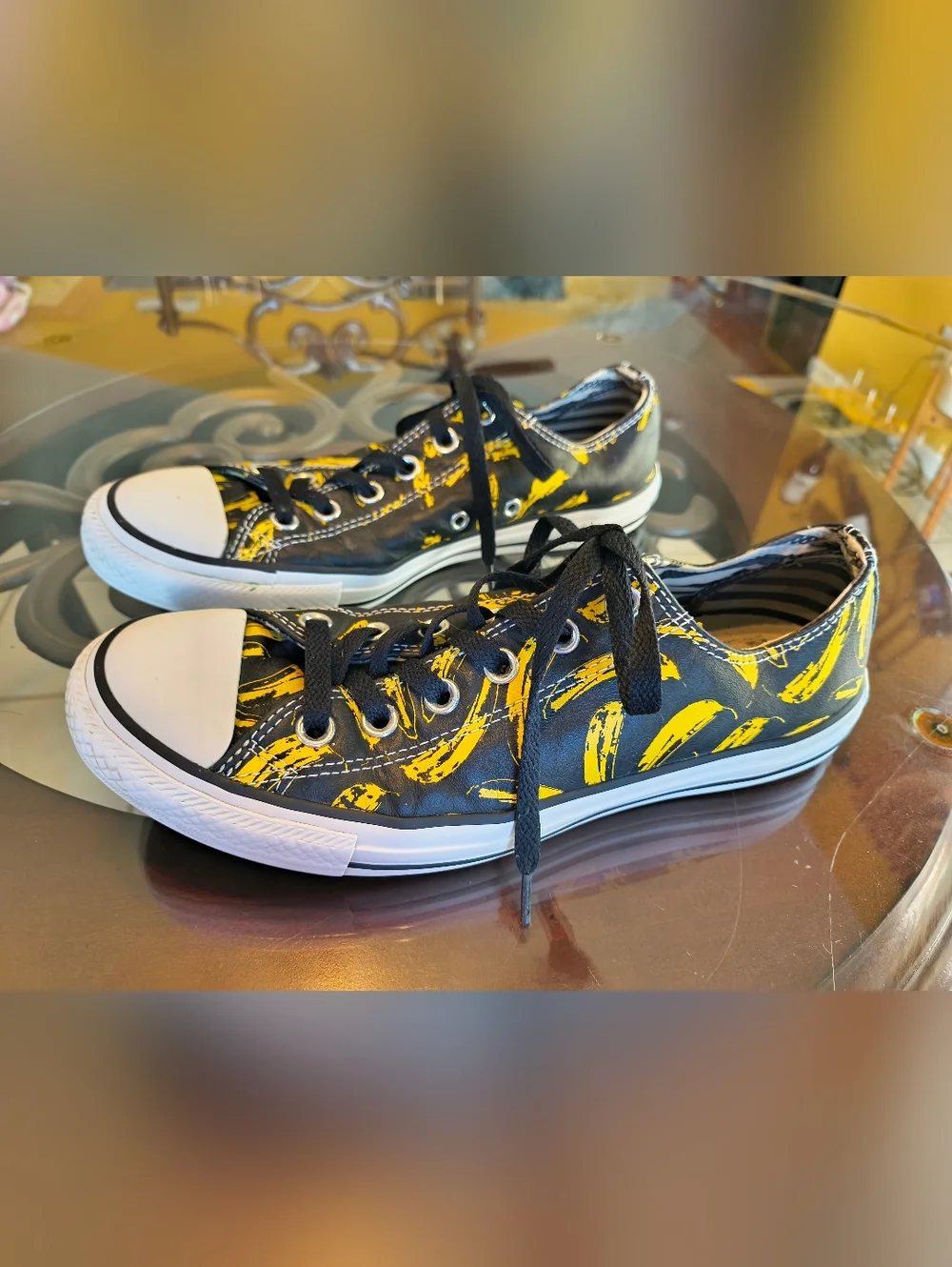 Andy Warhol X Converse Banana Print Low Top Chucks - Picture 1 of 6